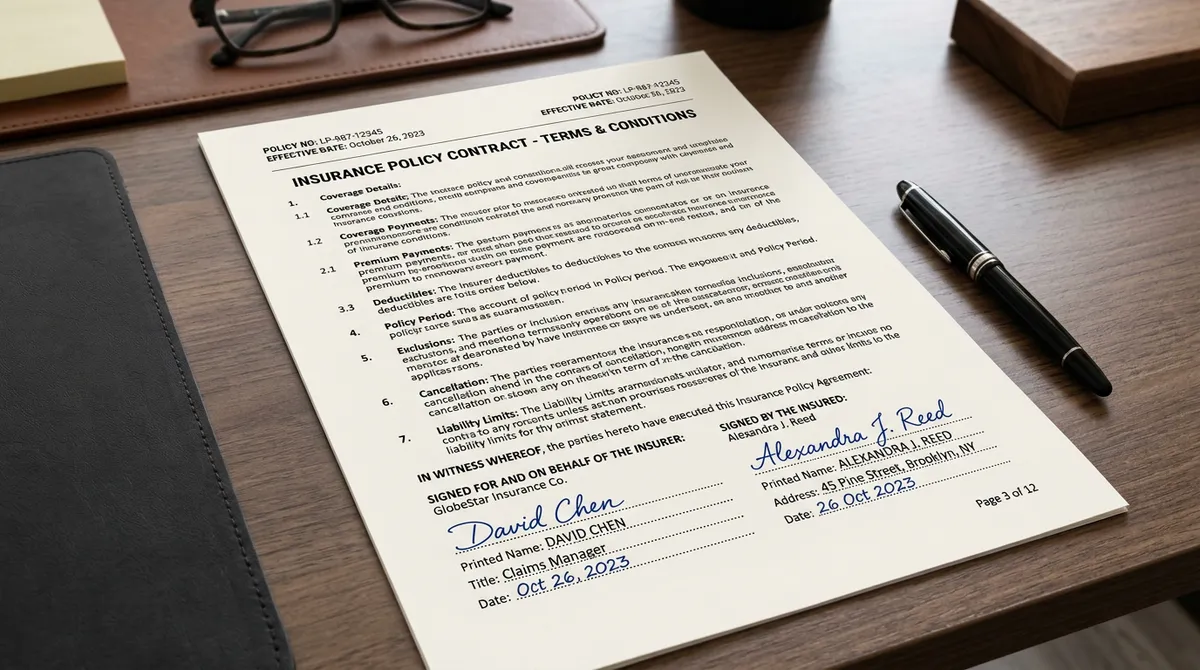 Условия страховых договоров